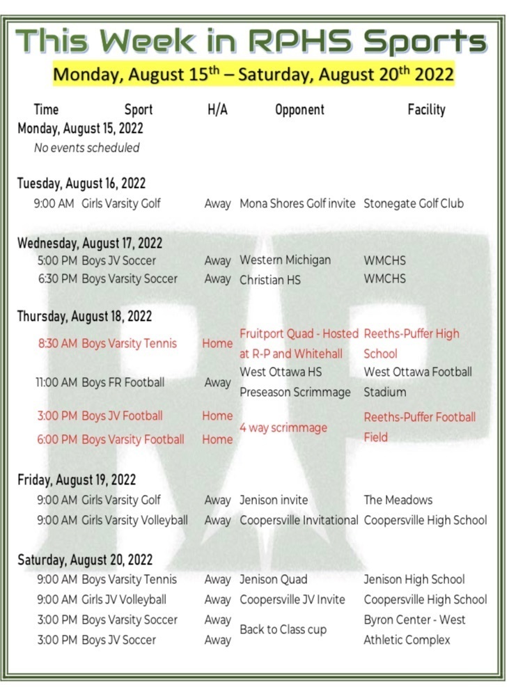this week in sports 