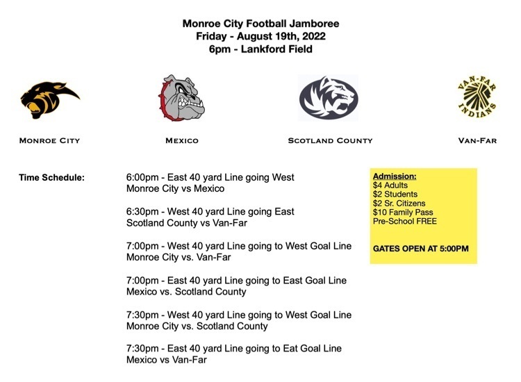 Football Jamboree Information 