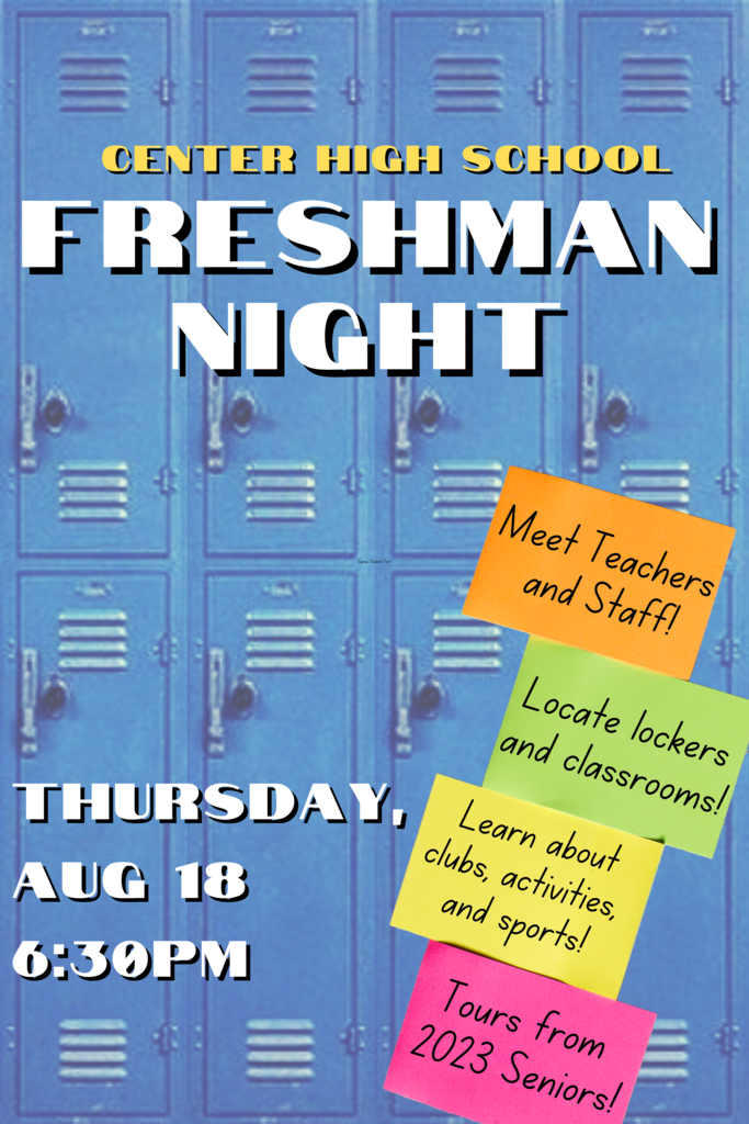 Freshman Night - Thursday, August 18th @ 6:30 PM