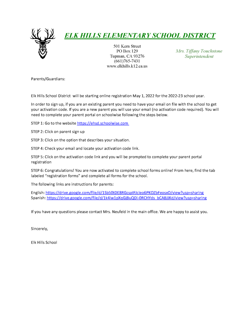 Registration Instructions