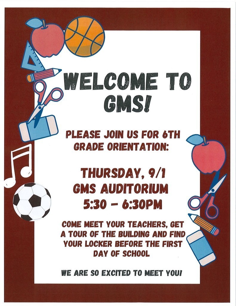 6th Grade Orientation