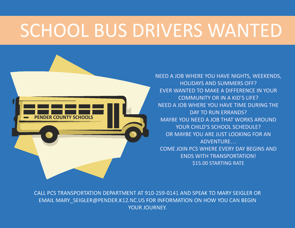 bus drivers wanted