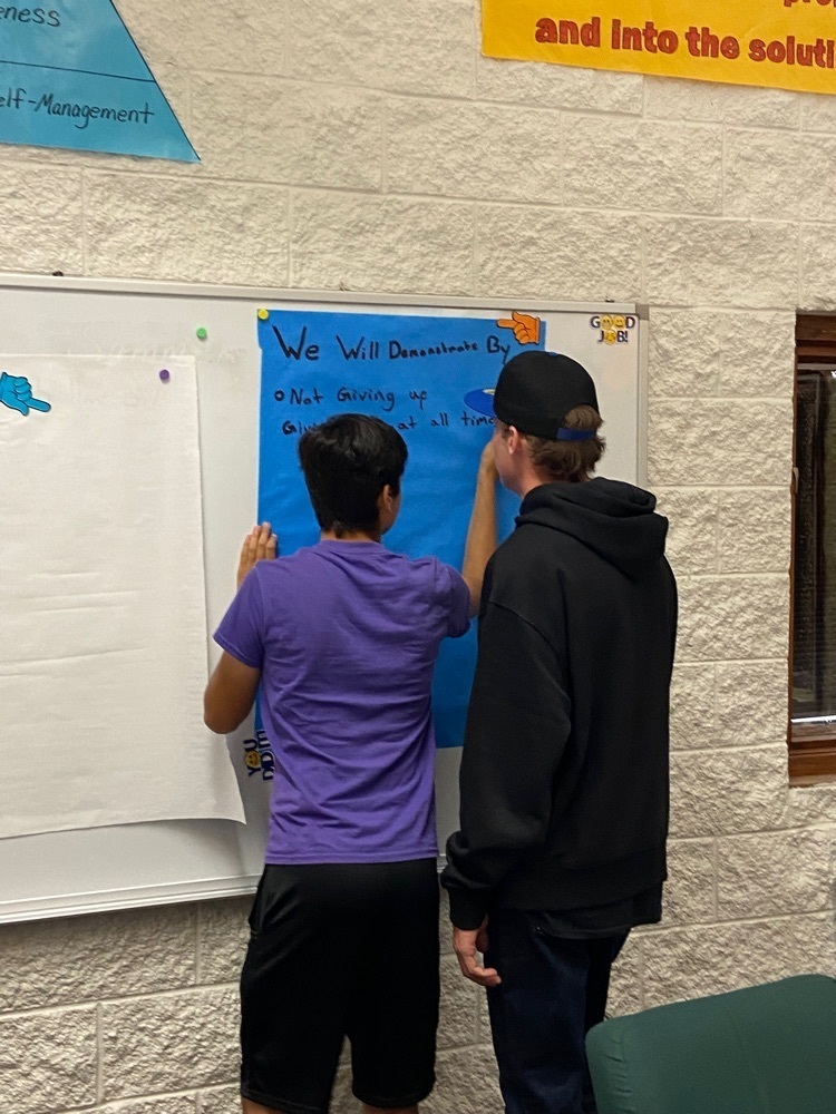 MrsHill’s class working on core values 