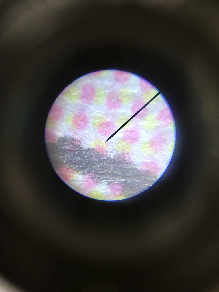 comic under microscope