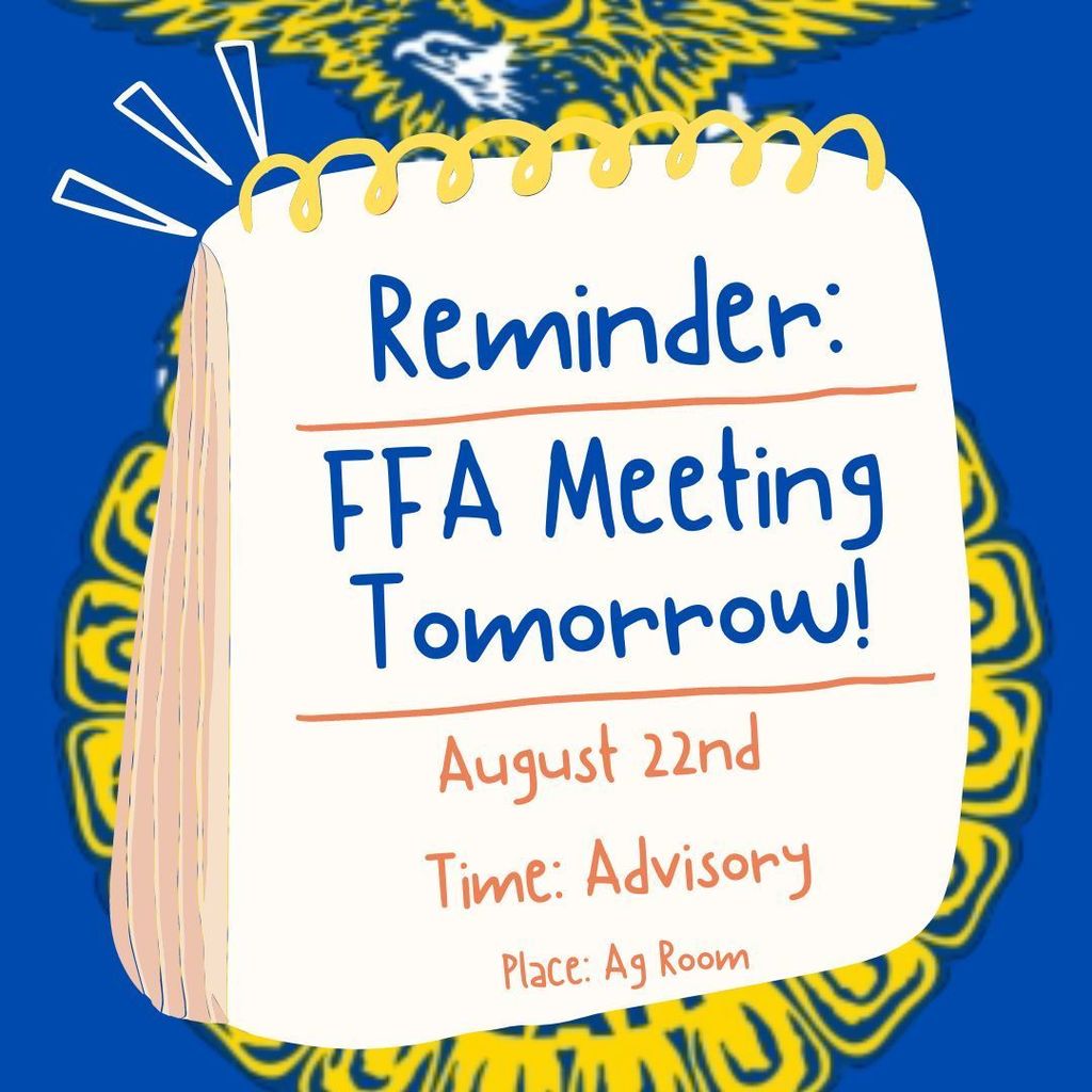 August FFA Meeting