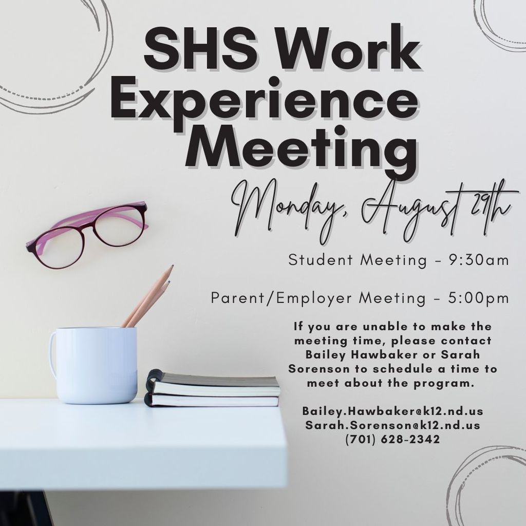 SHS Work Experience Meeting