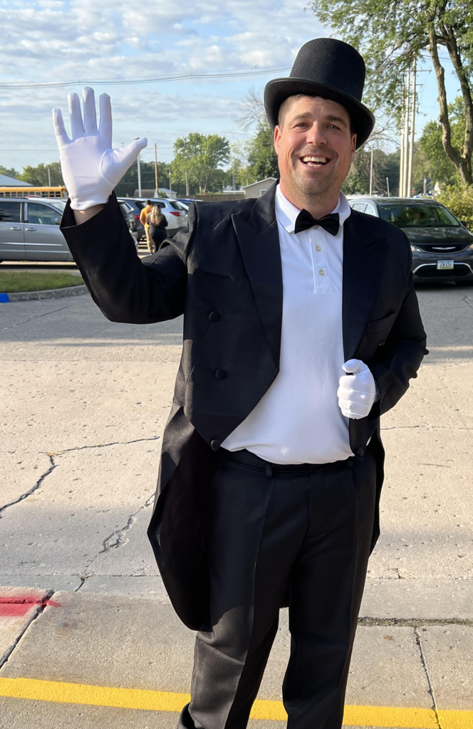 Nate in a tuxedo