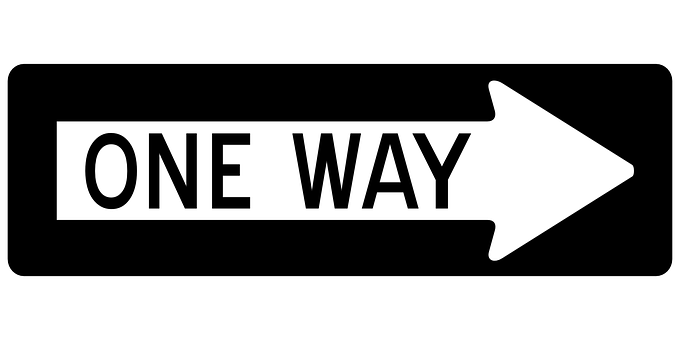 one way