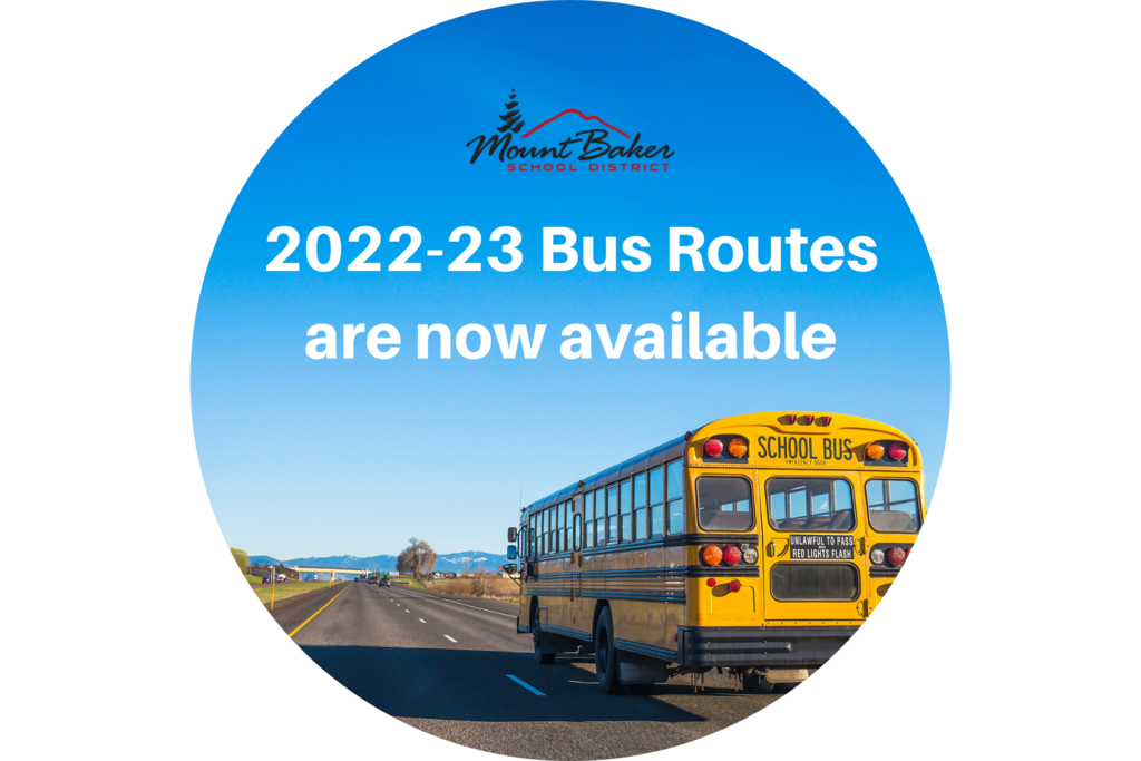 2022-23 Bus Routes Available, School Bus Driving on Road, Blue Sky
