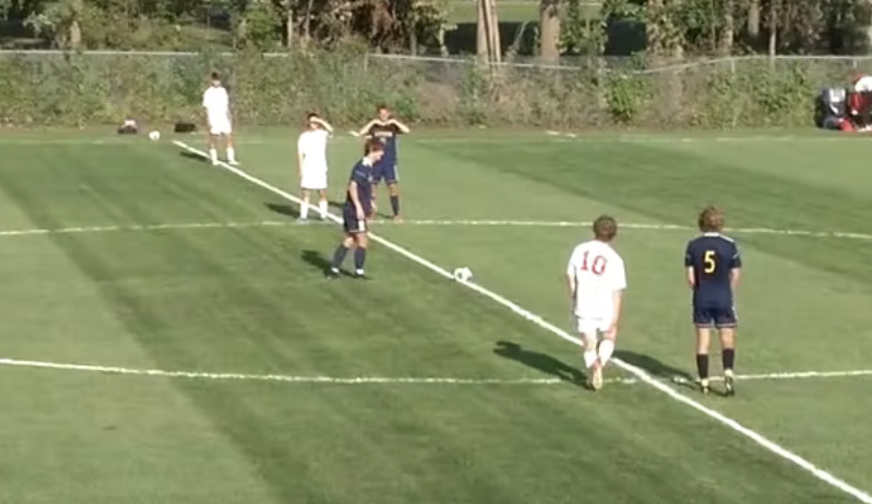 Image of boys soccer game