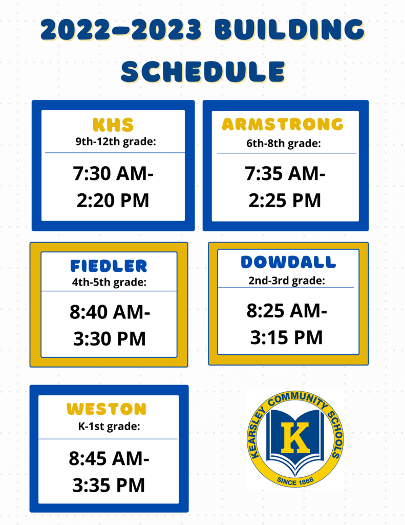 22-23 Building Schedule