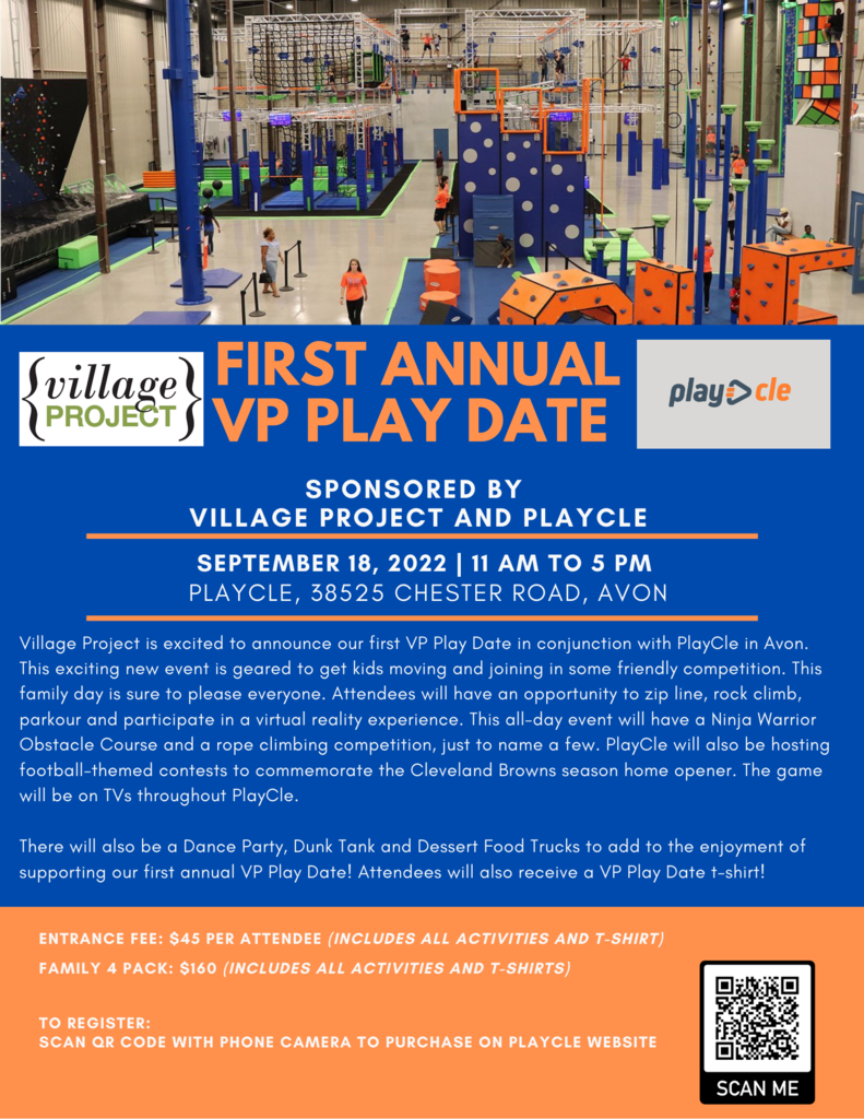 Village Project Play Date fundraiser flyer