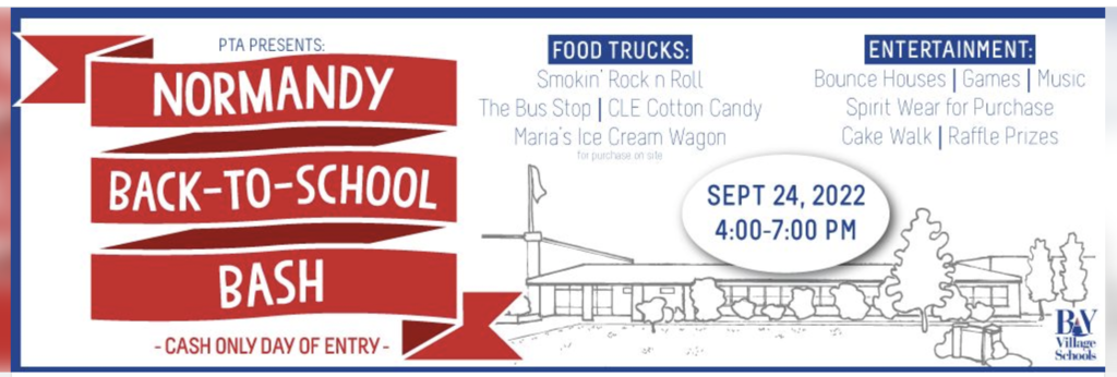 Normandy Back-to-School Bash Flyer