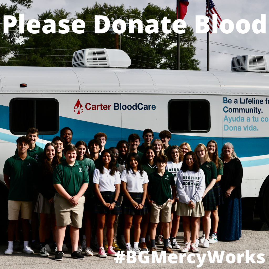 Blood Donation Bus and Students
