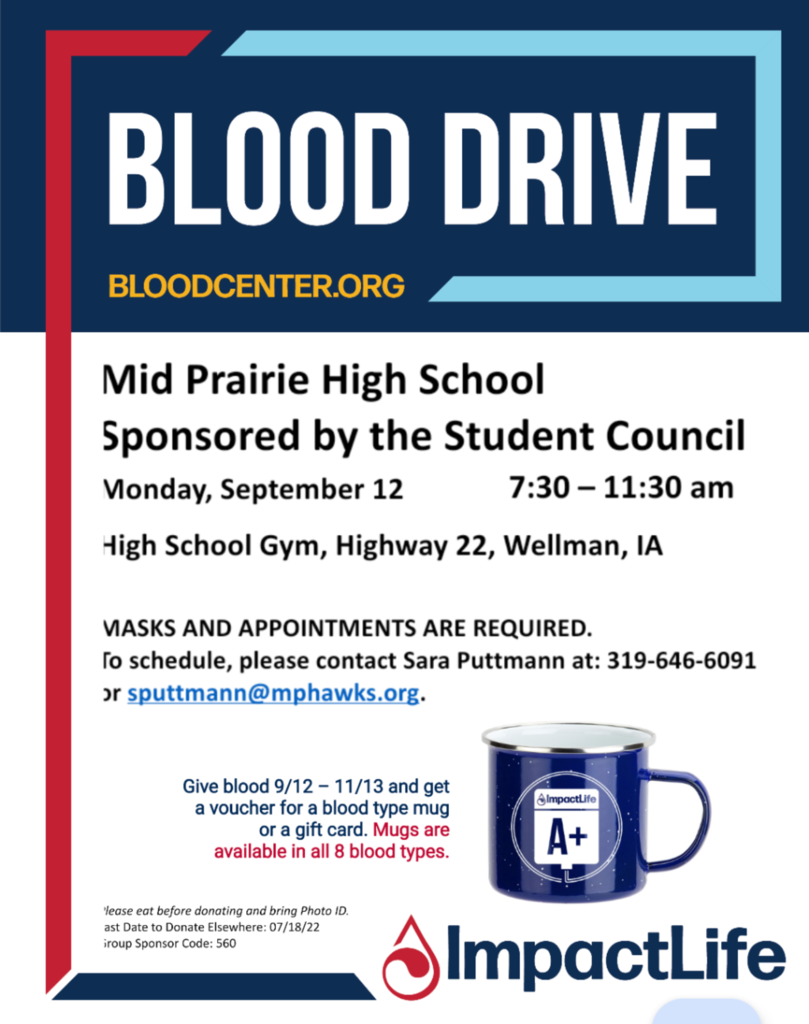 Blood drive flyer