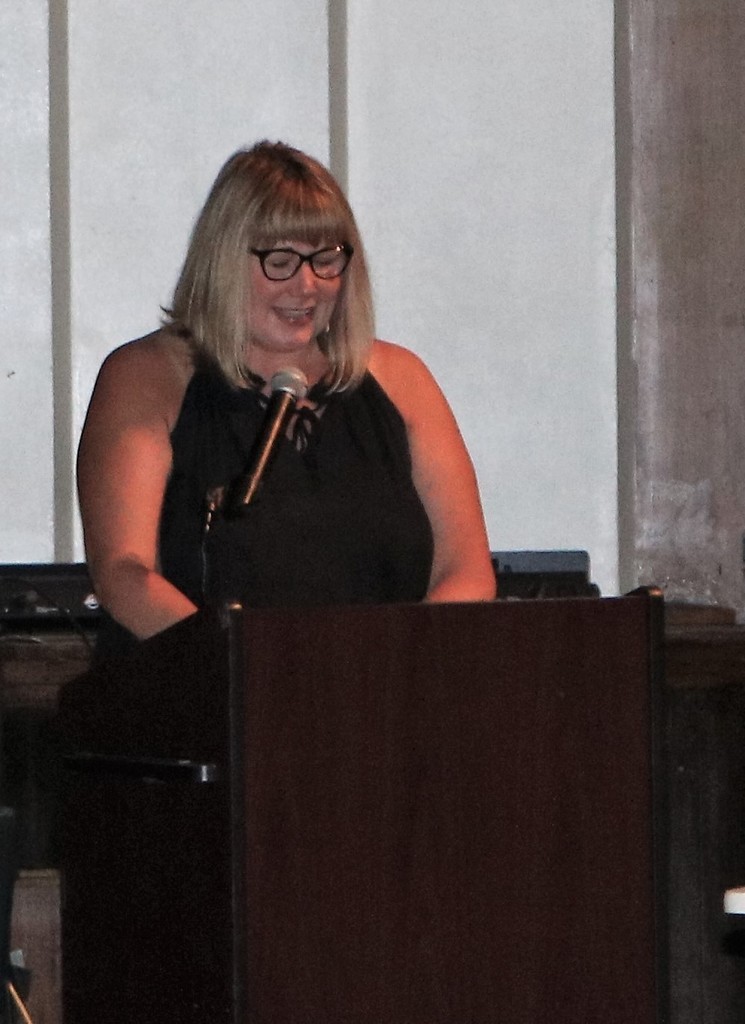 WEA president Kim Dickey welcomes staff on Opening Day