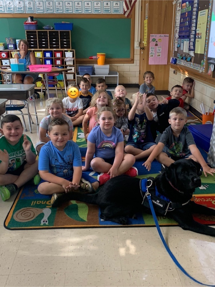 kindergartners with Storm