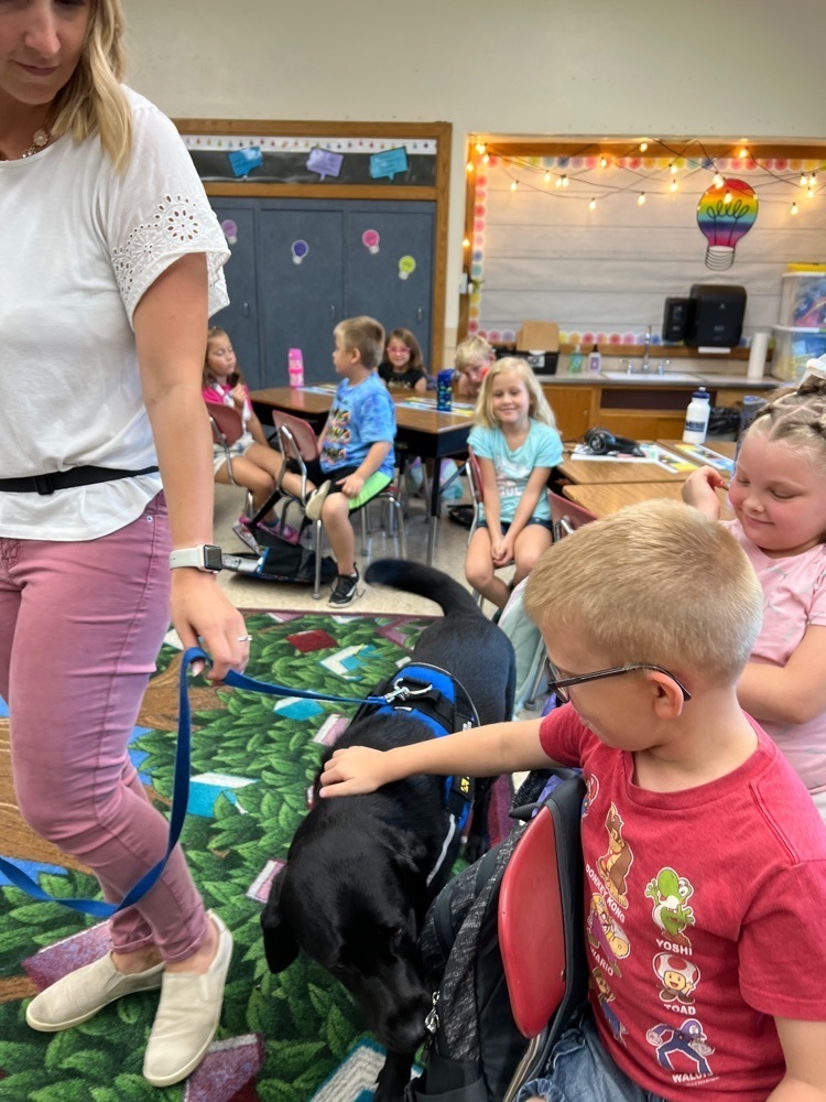 second graders with Storm