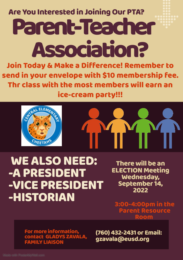 PTA flyer in English and Spanish