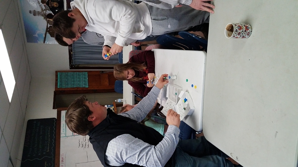 Tyler Hartwell of Bayer Animal Health showing innovative products to stimulate animal immune systems!