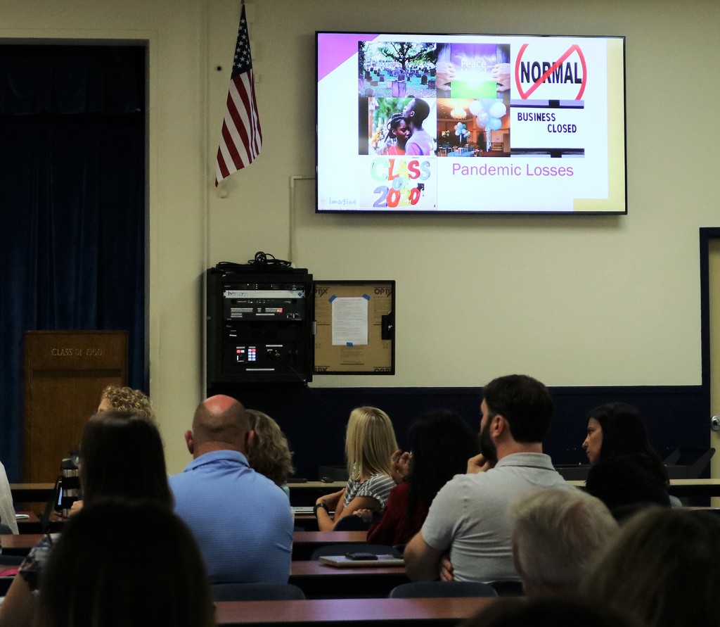 Teachers take part in a PD session on helping students and staff with all different types of loss