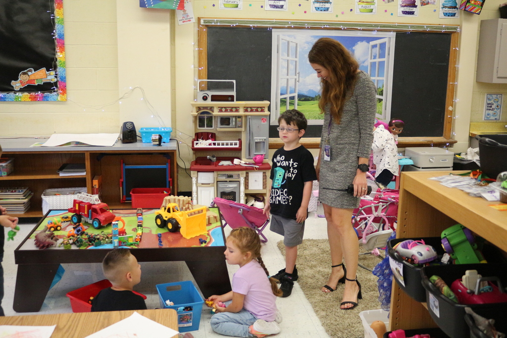 Students play together at full-day UPK at Colden Elementary School.