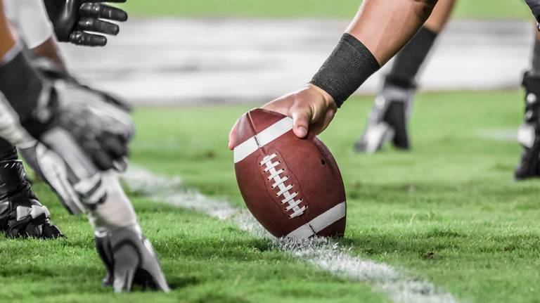 Football on a field