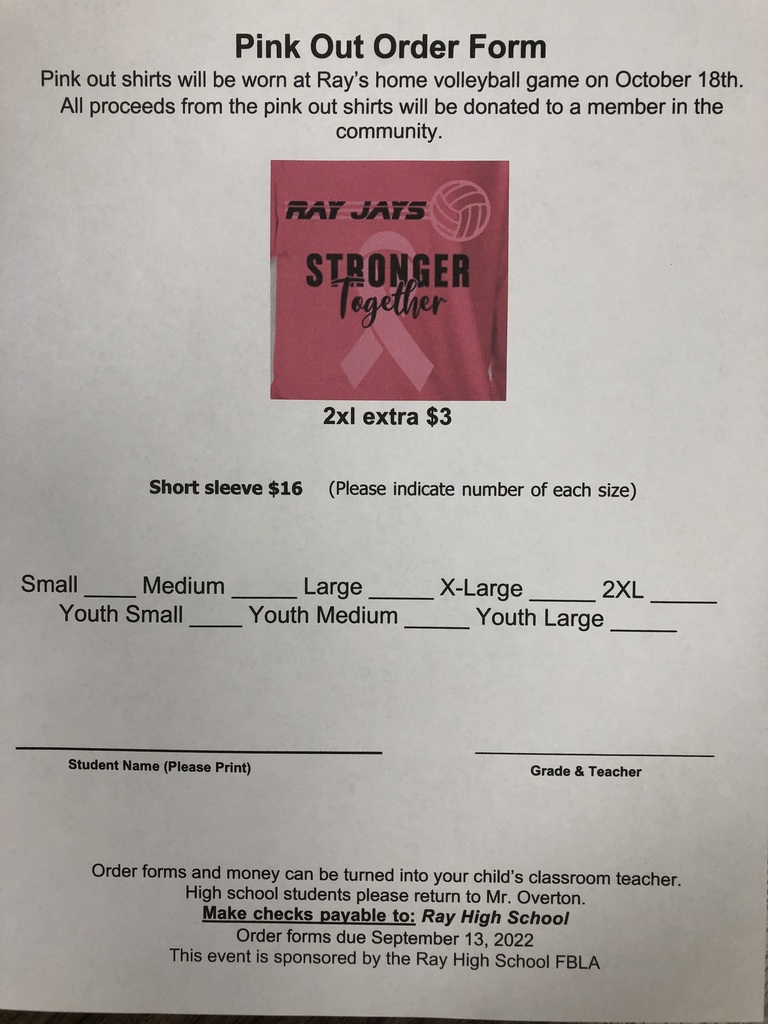 Pink Out T-shirt Orders