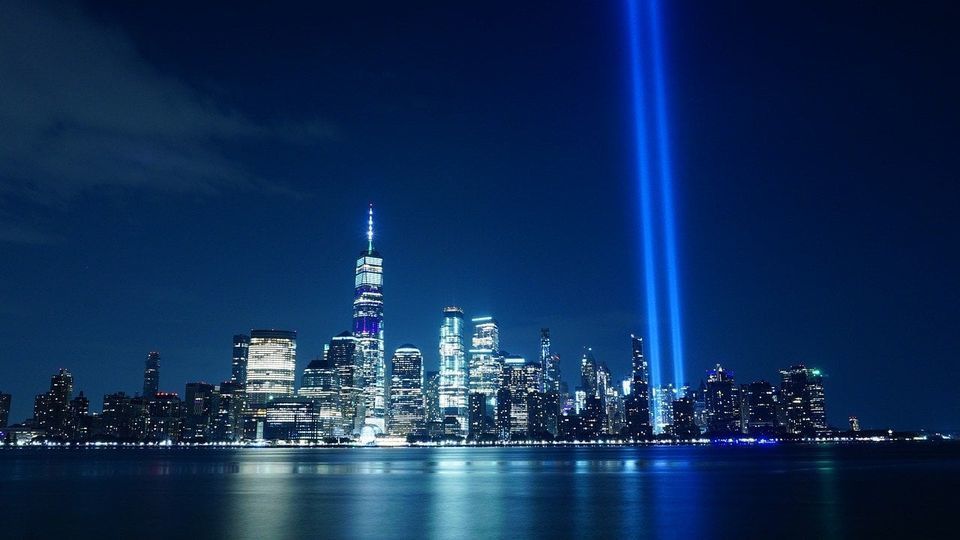 9-11 Photo of missing Twin Towers