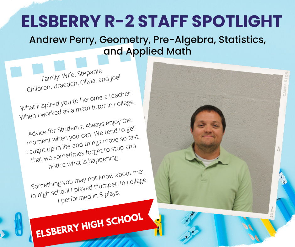 ESD Staff Spotlight A. Perry