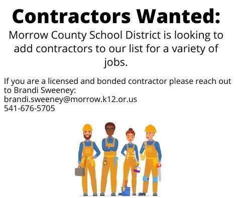 Contractors Wanted: English