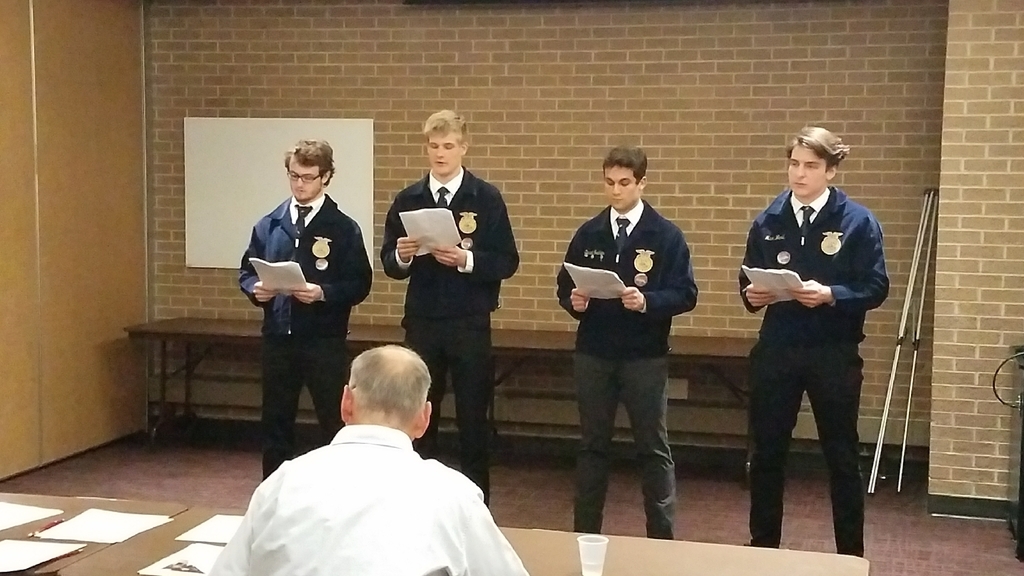 O-C Ag Issues team presentinf on sustainable agriculture!