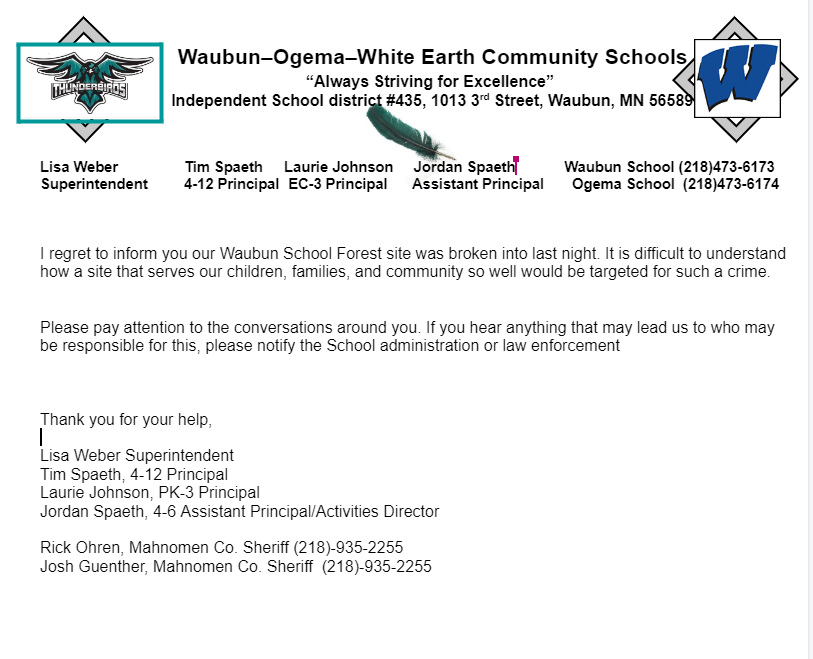 School Forest Break -In