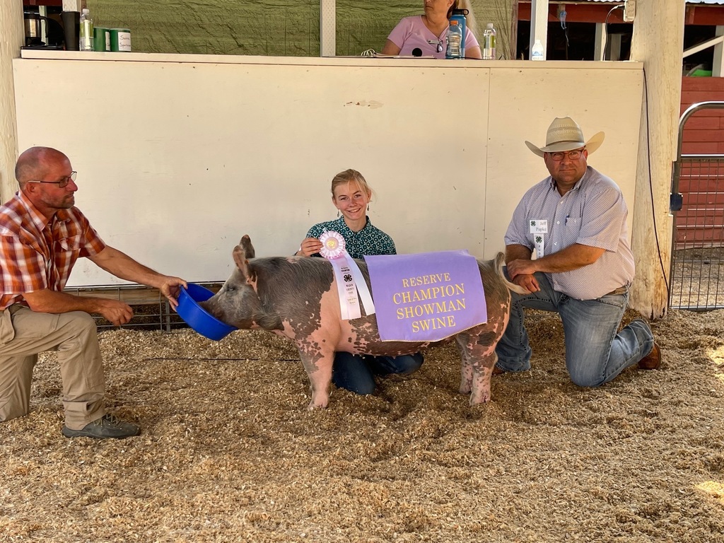 Rhiannon Reserve Champion Showman