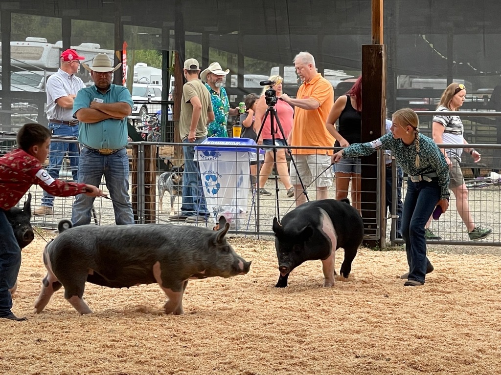Keegan and Rhiannon in the show ring.