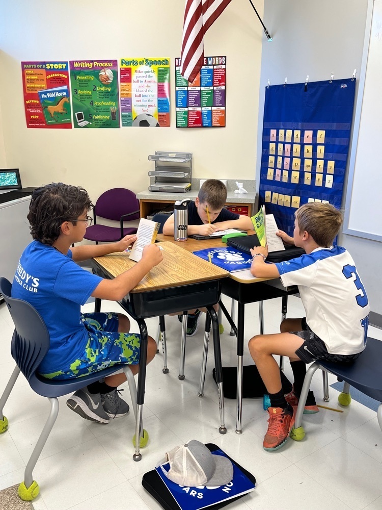Students sharing their work.