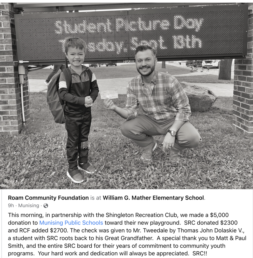 Thomas V helping out his community and school!