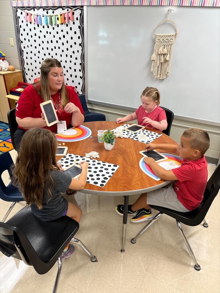 Students learning to read
