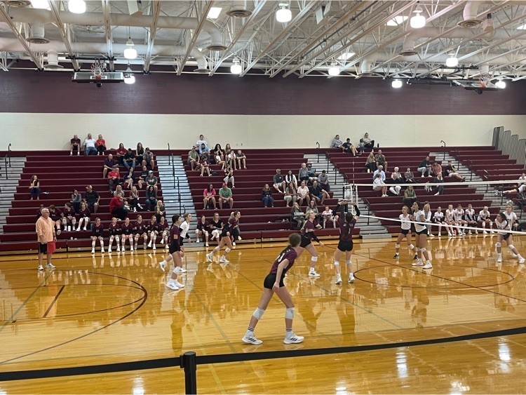 8th Grade Volleyball in action 