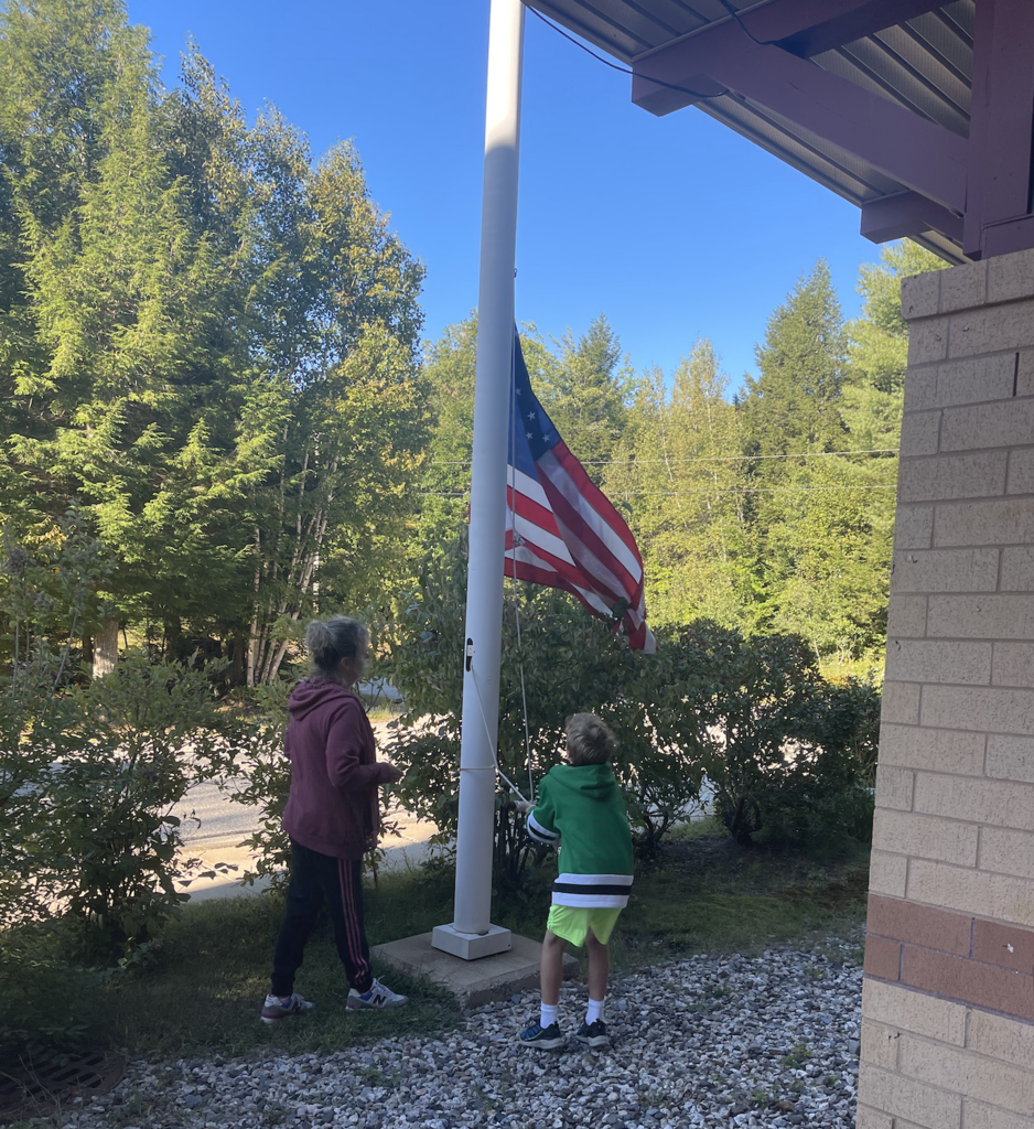 Flag raising