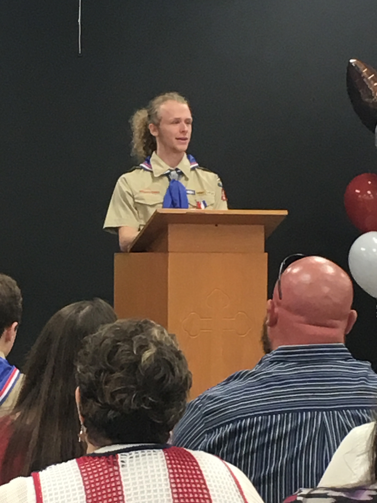 Gave Bova earns rank of Eagle Scout!!!