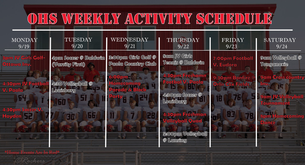 Weekly Activities