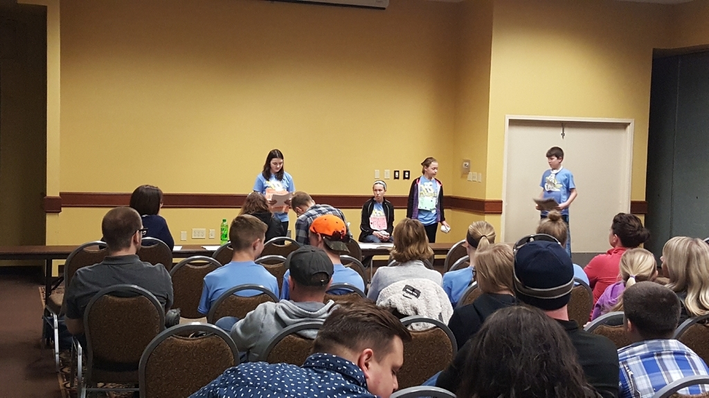 presenting their action plan skit