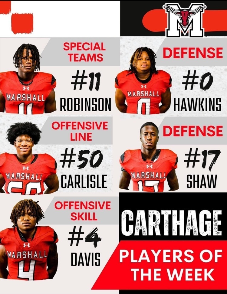 Carthage Players of the Week