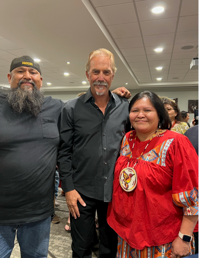 Mr. & Mrs. Bullis with Mr. Costner