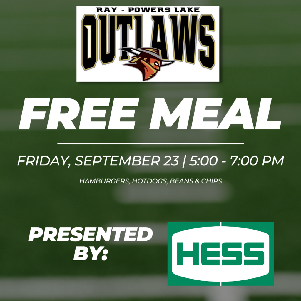 Free Meal - provided by Hess