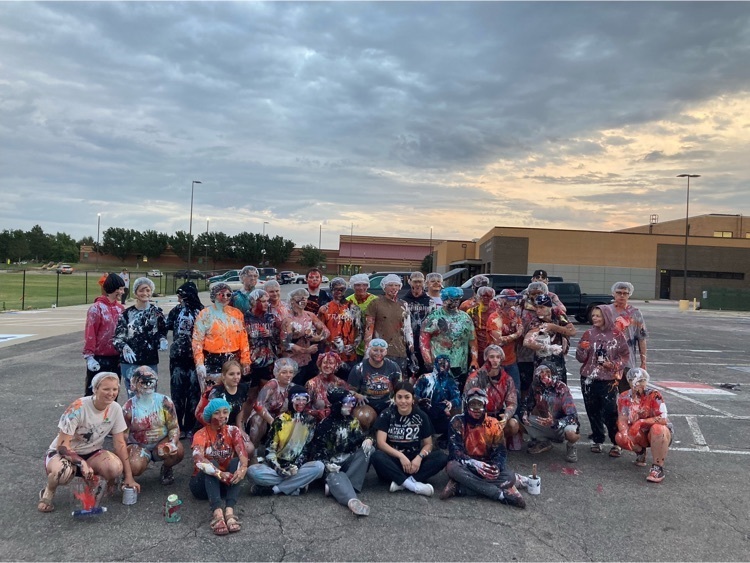 Seniors after paint fight