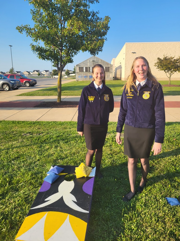 Clara Steiner BSHS FFA Chapter President with Rylee Brown WV State Eastern Regional Vice President
