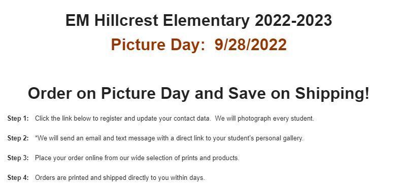 picture day info graphic