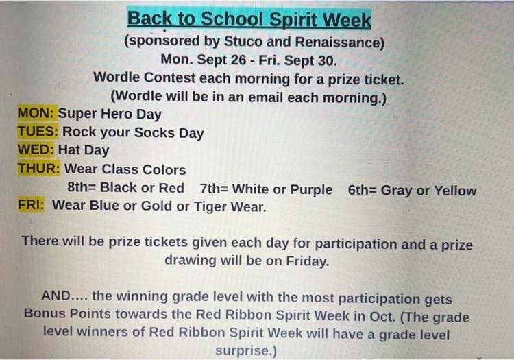 spirit week